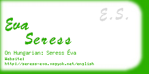 eva seress business card